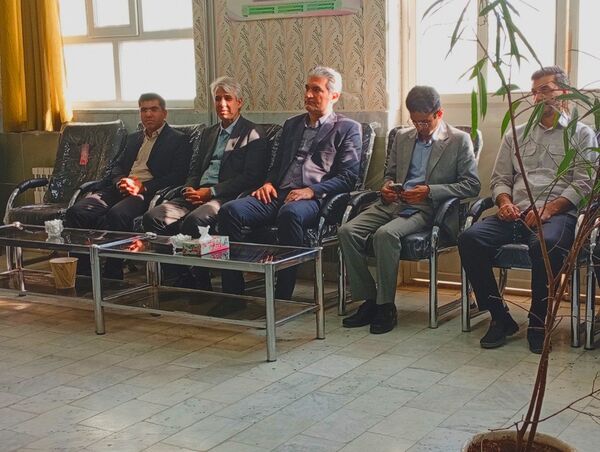حضور مدیر آموزش و پرورش کاشمر در دبیرستان پسرانه میثاق