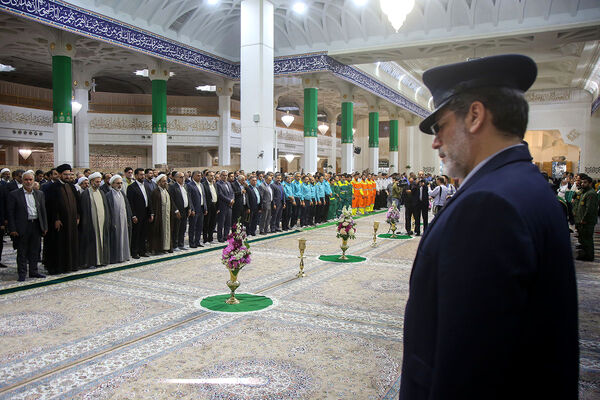 آیین خطبه خوانی خادمان حرم حضرت معصومه(س) به مناسبت روز قم