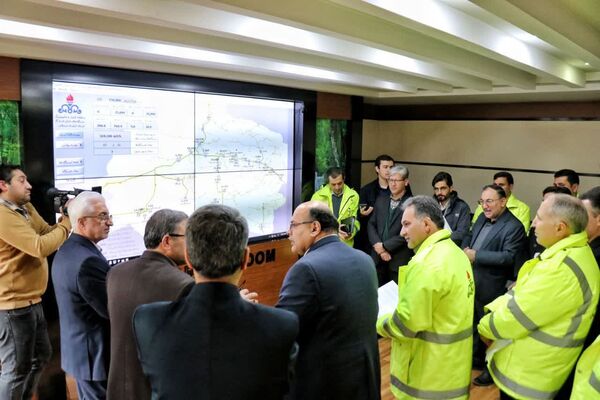 بازدید استاندار از مانیتورینگ و دیسپاچینگ شرکت گاز خراسان شمالی