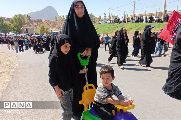 مراسم عاشورا در گلزار شهدای شهرستان لنده