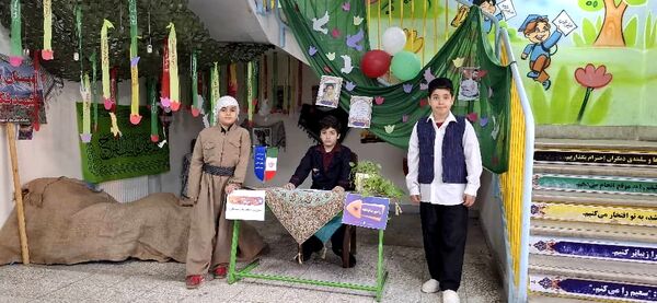 خلاقیت هنری و فرهنگی دبستان شهید فکوری در «هفته ماها»