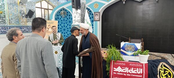 بدرقه دانش‌آموزان اعزامی به پیاده‌روی اربعین 