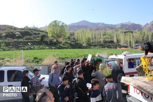 مهمان آسمانی در روستای شهیدپرور لزور