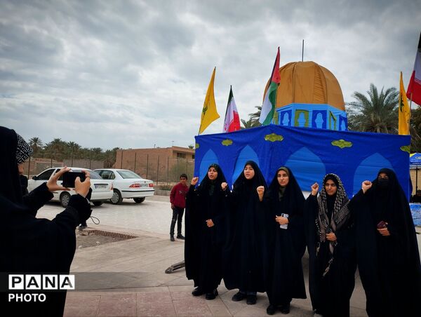 راهپیمایی آخرین جمعه ماه مبارک رمضان در شهرستان شهداد 