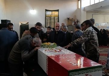 استقبال از شهید گمنام در حسینیه  اعظم نیشابور 