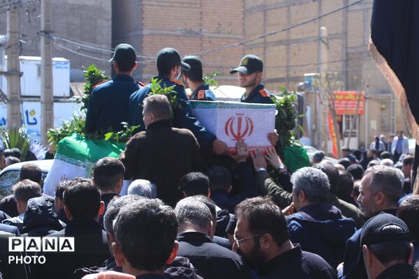 تشییع پیکر شهید سرگرد «جواد عبدی» در حملات آمریکایی - صهیونی