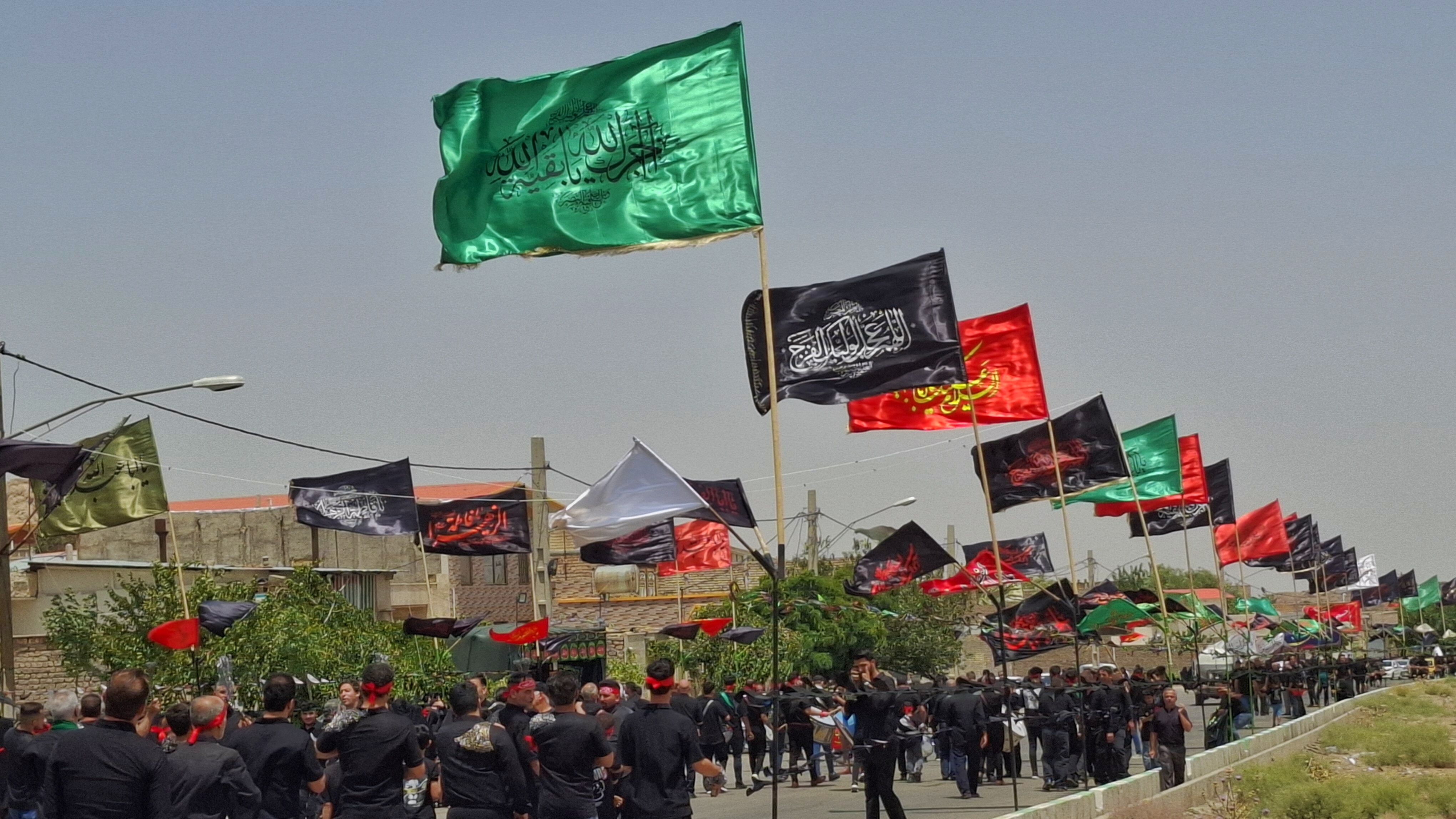 سوگواری روز عاشورا در شهر کهک قم