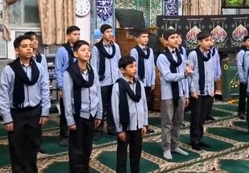 سرود مذهبی دانش آموزان آشخانه به مناسبت شهادت حضرت فاطمه 