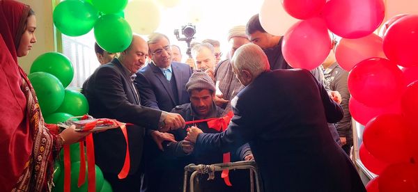 افتتاحیه نخستین مدرسه طرح حذف مدارس سنگی روستای طاهرآباد شهرستان مرزی کلات