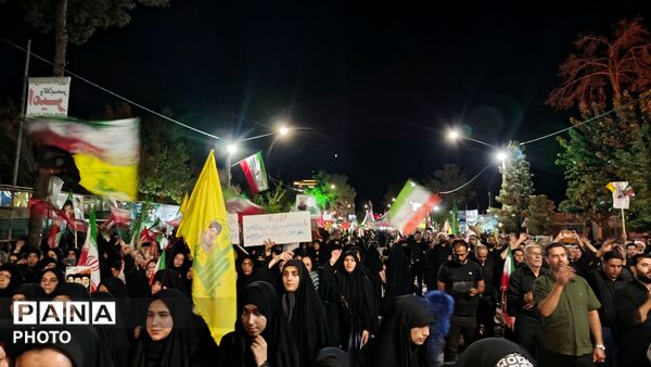 عزاداری گسترده در خیابان خرمشهر کاشمر همزمان با اجتماعات شبانه