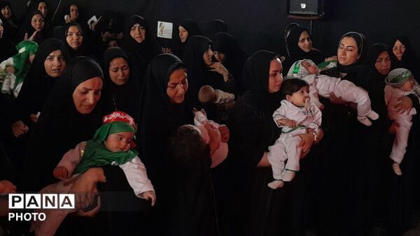  مراسم باشکوه شیرخوارگان حسینی در مسجد جامع درگزین