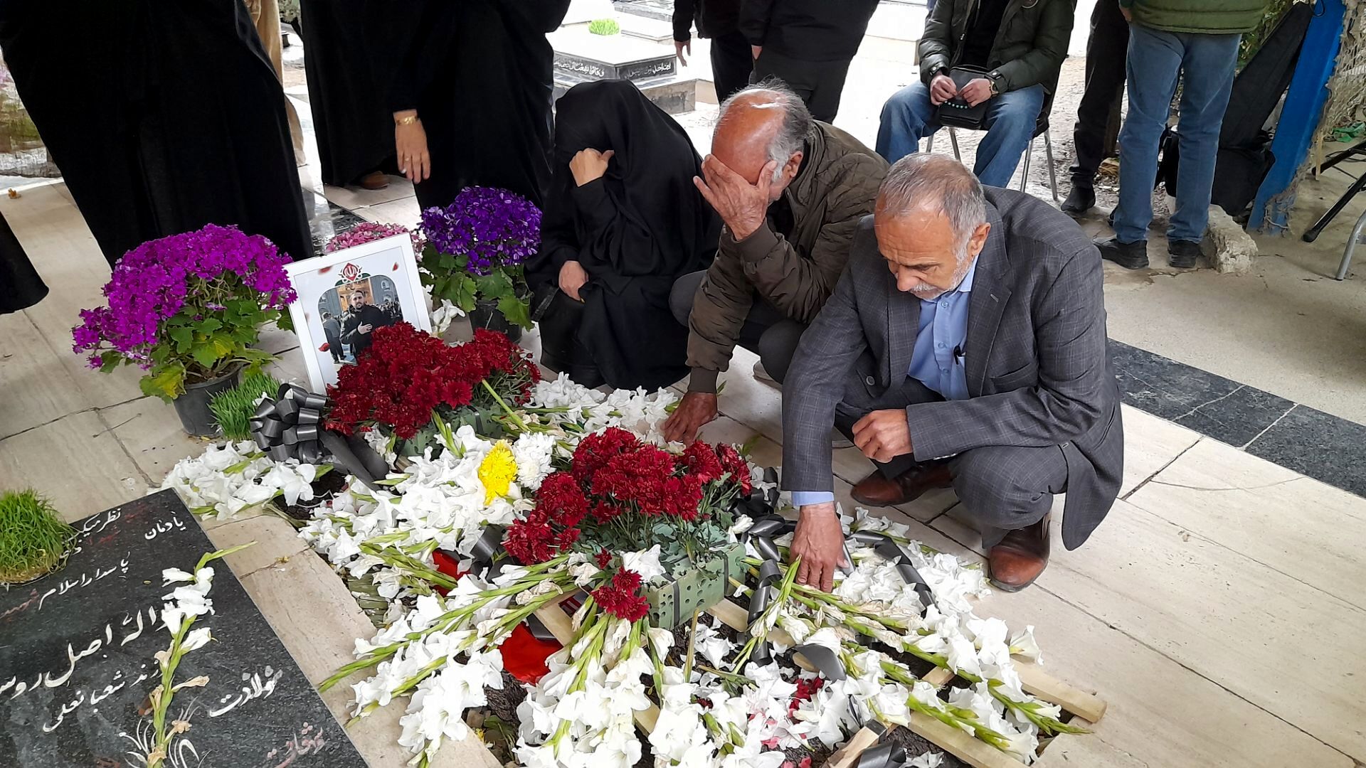 تشییع سردار محمدحسن شمس بر دستان مردم نظرآباد