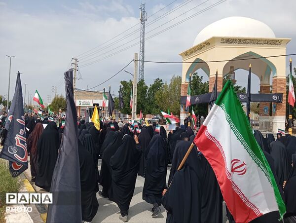 راهپیمایی روز قدس در شهر لطیفی لارستان