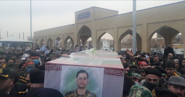تشییع پیکر دو شهید مدافع وطن در قم 
