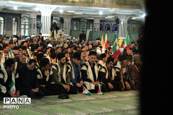 ‌حضور قوم بختیاری در تشییع شهید سجاد نادری