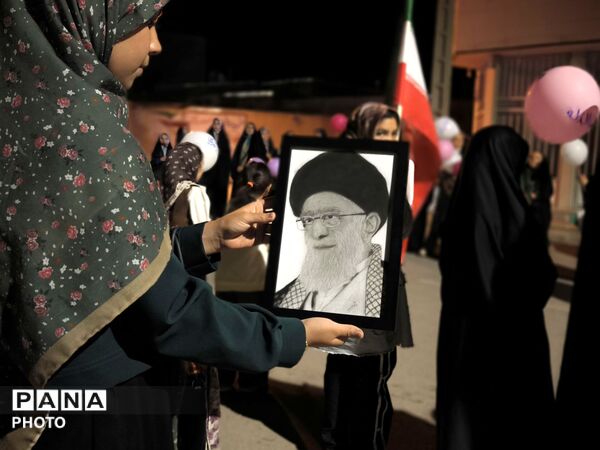 حضور پرشور دختران در جشن میلاد حضرت معصومه(س)