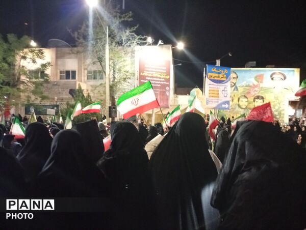 راهپیمایی از جنس انتقام و اقتدار در شهرستان خلیل آباد