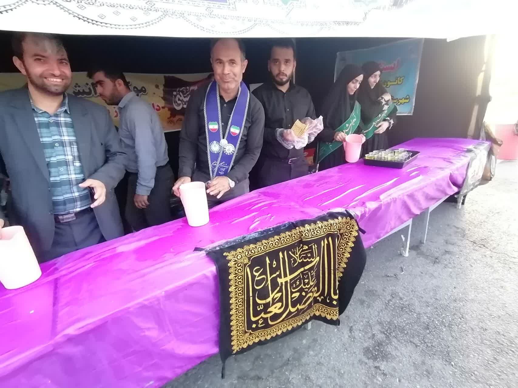 برپایی موکب نهادهای اداره آموزش و پرورش در شیروان