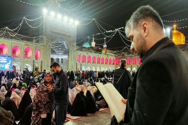 مراسم سومین شب قدر در بارگاه  ملکوتی حضرت امام رضا(ع)