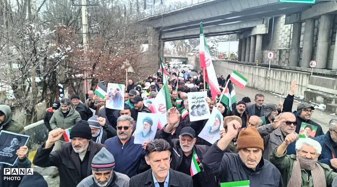حضور پرشور  اهالی بخش آسارا کرج در راهپیمایی روز جهانی قدس