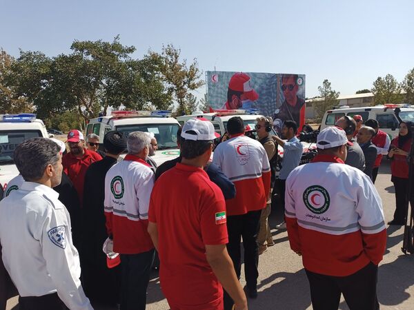 افتتاحیه طرح خدمت رسانی هلال احمر به زائران در ایام پایانی صفر 