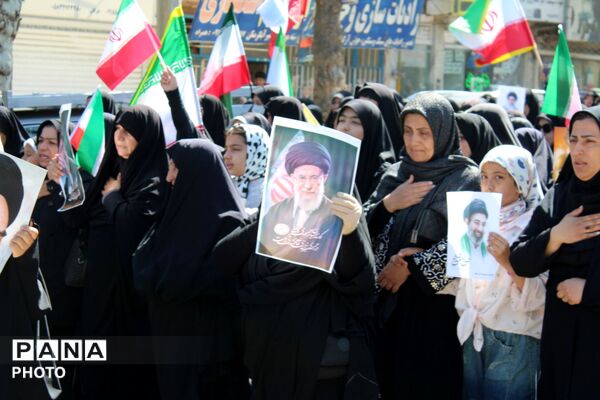 برگزاری مراسم عزاداری رهبر شهید در شهر آشخانه