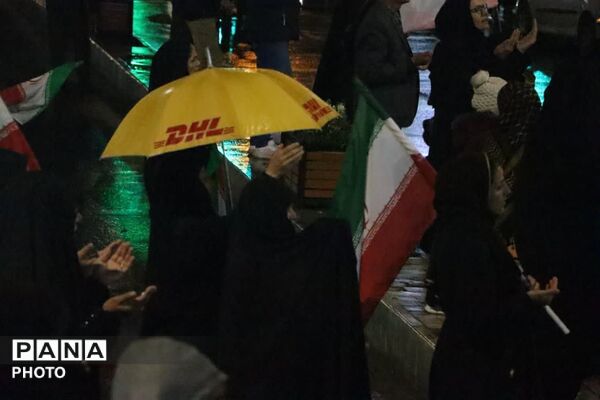 صدای قدم های باران، هنگامه ای متفاوت در مسجد جامع 