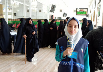 حضور مردم شهرستان آباده در پای صندوق‌های رأی