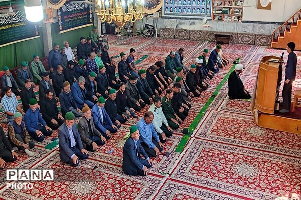 اقامه نماز عبادی سیاسی جمعه در نخستین روز از ماه محرم، مسجد جامع شهر بار