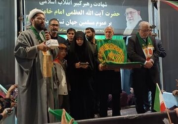 کوهدشت غرق در شور رضوی