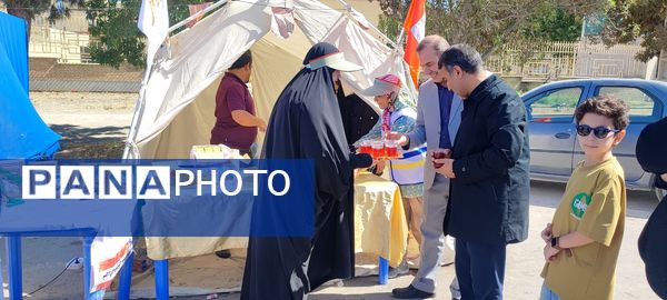 برپایی موکب سازمان دانش‌آموزی در شهرستان سملقان