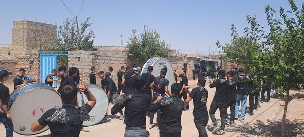 عزاداری ظهر عاشورا در روستای حسن آباد بلهر 