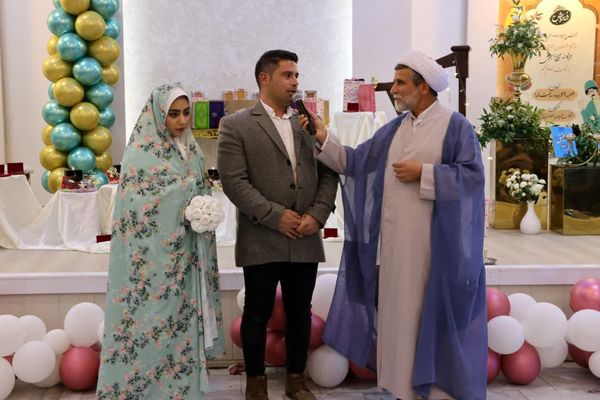 جشن ازدواج‌‌ آسان ۹ زوج بسیجی در گناباد