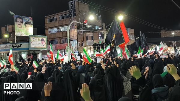  تجمع باشکوه مردم سرخس در راه حفظ ارزش‌ها