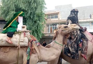 حرکت نمادین کاروان اسرای کربلا در قم