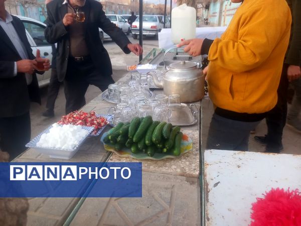 موکب مردمی شاهزاده علی اصغری فدافن میزبان عشاق مهدی موعود(عج)