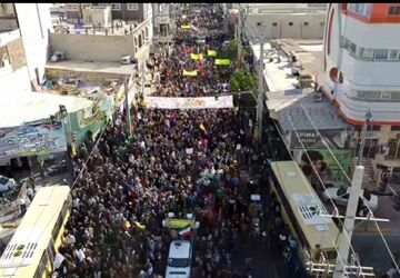 راهپیمایی ۲۲ بهمن در برازجان