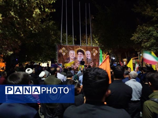 تجمع مردم کاشمر در محکومیت شهادت سیدحسن نصرالله