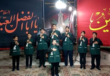 سوگ شب نهم محرم در جوار مزار شهید گمنام آموزش و پرورش فارس