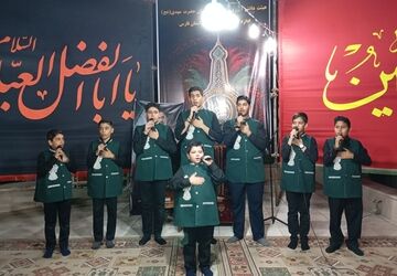 سوگ شب نهم محرم در جوار مزار شهید گمنام آموزش و پرورش فارس