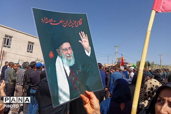 مراسم عاشورا در گلزار شهدای شهرستان لنده