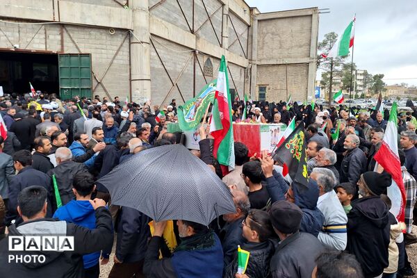 راهپیمایی روز قدس و تشییع شهید اقتدار در مرودشت