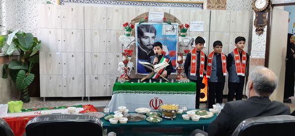 طرح‌ملی‌لاله‌های‌روشن و یادواره شهدای دانش آموز در مدرسه هیات امنایی فرهنگ و  مدرسه شهید رجایی شهرستان قدس