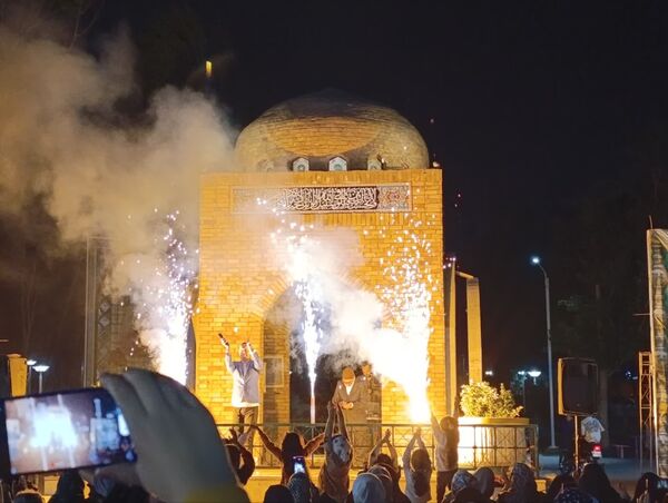 جشن دهه کرامت و ولادت امام هشتم شیعیان در پارک نیلوفر آبی مشهد مقدس
