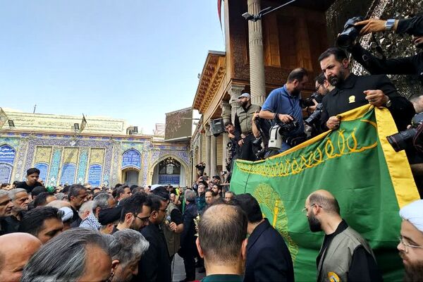 بدرقه یاران انقلاب در حرم حضرت عبدالعظیم (ع) شهرری