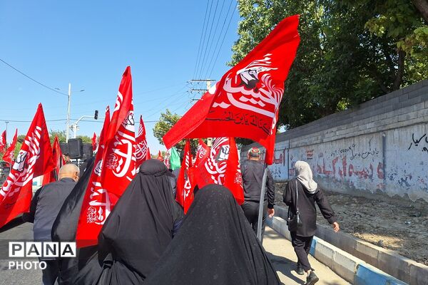 راهپیمایی جاماندگان اربعین در شهریار