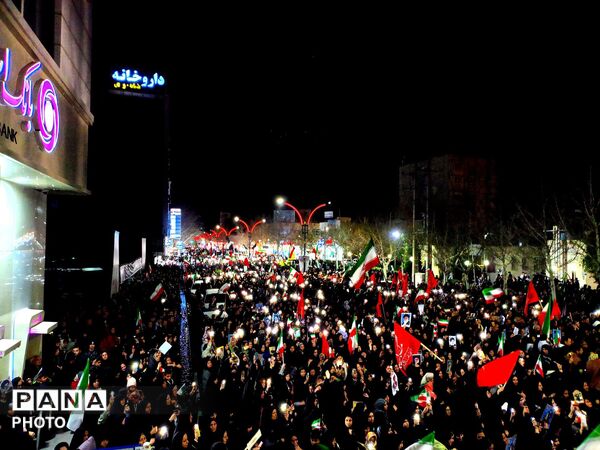 خروش پرشور مردم کاشمر در پی جنایات آمریکایی، صهیونی 