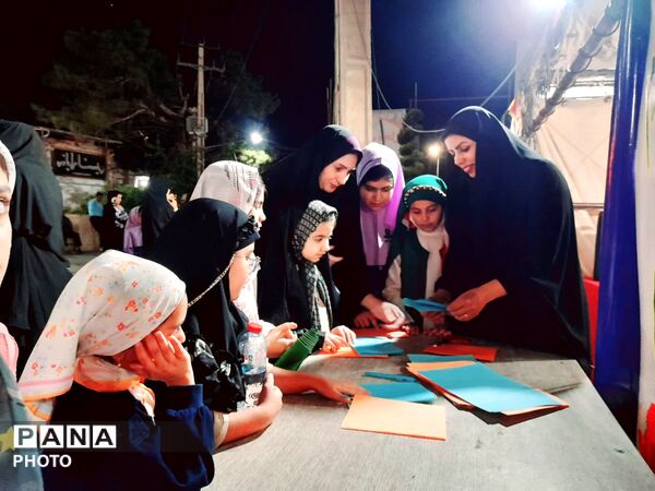 موکب دبستان سرای امید در پاتوق نوجوان مبارز تفت