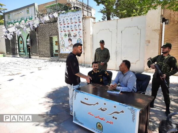 راه‌اندازی میز خدمت نیروی انتظامی شهرستان ساوجبلاغ