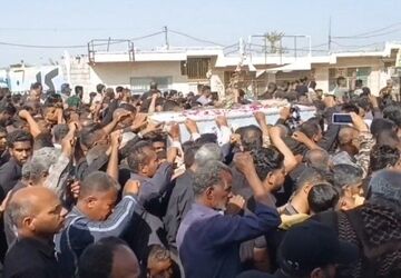 مراسم وداع با پیکر مطهر پاسدار شهید مصطفی ارکاک 